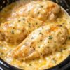 Tender chicken breasts slow-cooked in a rich, creamy sauce made with Italian dressing mix, cream cheese, and butter. This dump-and-go recipe delivers restaurant-quality comfort food with minimal effort. Perfect over pasta, rice, or mashed potatoes.