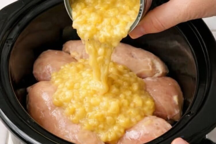 One-pot comfort inspired by Amish simplicity: tender shredded chicken, sweet cream-style corn, and silky egg noodles in a naturally creamy golden broth. No heavy cream needed—the corn creates perfect silkiness. The secret: adding noodles at the very end so they stay intact instead of turning to mush. Pure, soul-warming nourishment.