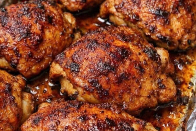 Crispy-skinned, fall-off-the-bone tender chicken thighs with deep smoky flavor from generous smoked paprika. Just 4 ingredients and one pan create restaurant-quality roasted chicken. Pat dry, season, roast at high heat for shatteringly crisp skin and juicy meat. Perfect for weeknight dinners or holiday meals.