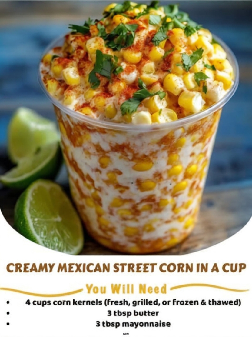 A rich and flavorful corn dish with creamy, tangy, and smoky elements, perfect as a side or snack.