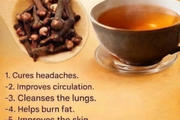 A warm, aromatic herbal tea made from whole cloves, known for supporting digestion, immunity, and overall wellness.