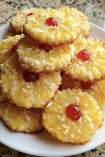 Creamy no-bake dessert bites made with pineapple, cream cheese, and coconut for a light, tropical treat.