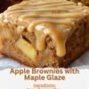 Soft, moist apple brownies topped with a sweet maple glaze — a perfect easy fall dessert that works for family gatherings, holidays, or simple weeknight baking.