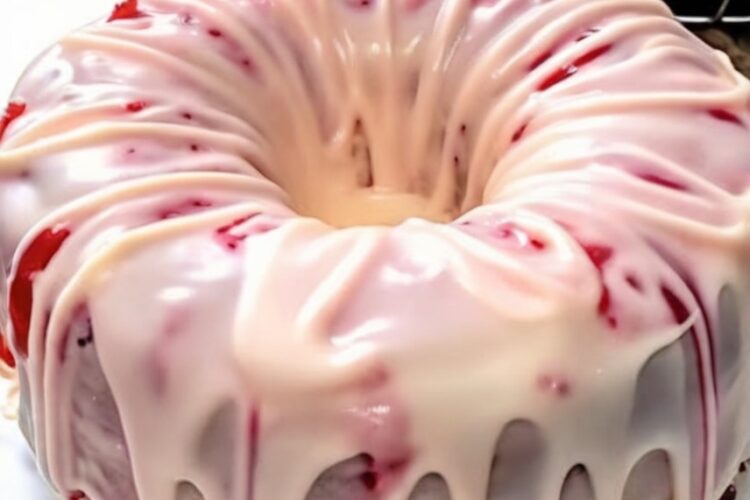 A rich, buttery, and moist pound cake with sweet strawberries and a hint of tangy cream cheese — the perfect easy homemade dessert for any occasion.