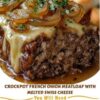 A tender, juicy meatloaf slow-cooked to perfection and topped with melted Swiss cheese — the ultimate easy comfort food dinner for family meals and busy days.
