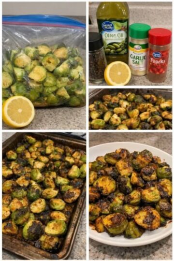 A simple and flavorful roasted vegetable side dish with lemon, garlic, and perfectly crispy edges.