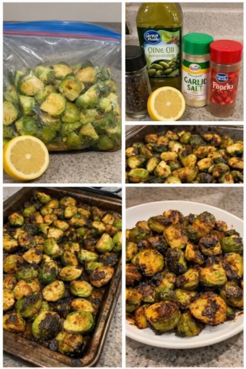 A simple and flavorful roasted vegetable side dish with lemon, garlic, and perfectly crispy edges.