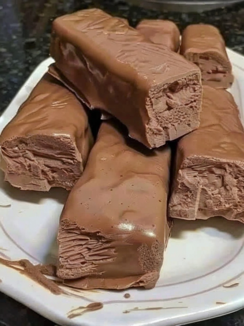 A light, fluffy, chocolate-coated dessert that recreates a classic candy bar using simple low-carb ingredients.