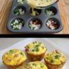 Fluffy baked egg cups filled with vegetables and optional meat, perfect for a quick and easy breakfast.