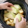 A simple and comforting slow cooker dish made with tender cabbage, soft potatoes, and a buttery savory broth.