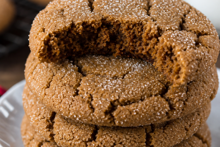 Classic chewy molasses cookies with crackly sugar tops and warm ginger spice. Perfect holiday baking recipe for Christmas cookie trays and winter desserts.