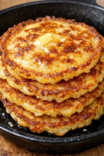 Classic Southern cornmeal skillet cakes with crispy edges and soft centers. Perfect with savory meals or sweet syrup.