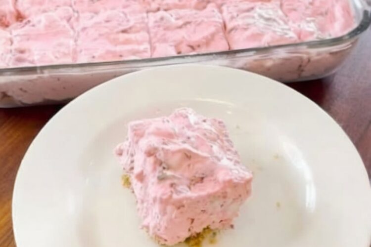 A creamy, layered no-bake dessert with buttery graham cracker crust, smooth cream cheese filling, and fresh strawberries. Perfect for summer gatherings.