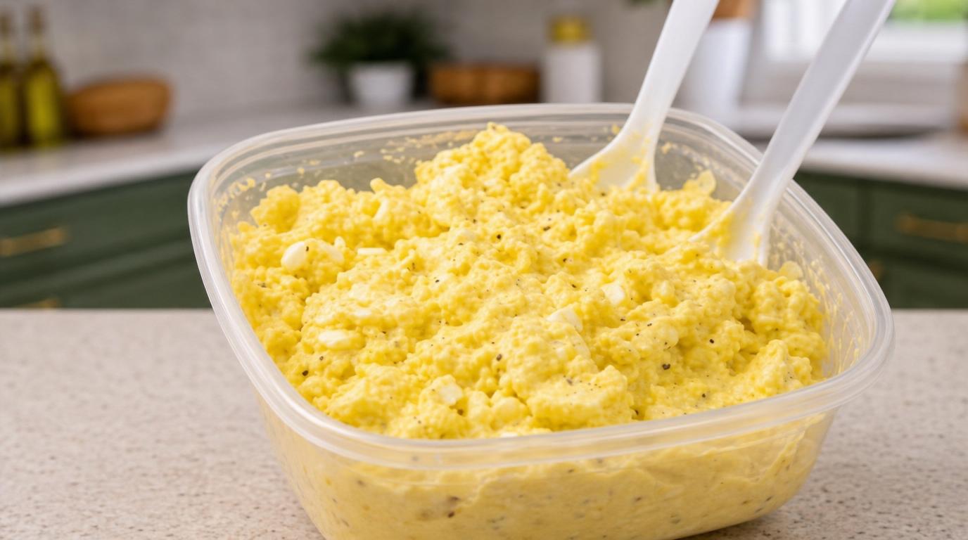 Small mixing bowl or meal prep container Fork or spoon Knife for chopping No blender. No food processor. No mess.