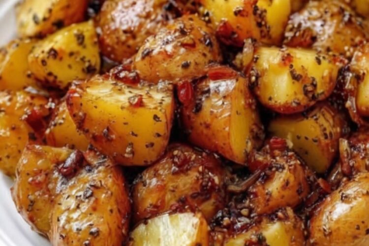 Honey Garlic Roasted Baby Potatoes are crispy on the outside, fluffy on the inside, and coated in a rich honey garlic glaze with Italian herbs. This easy roasted potato recipe is perfect for weeknight dinners, holiday side dishes, family meals, meal prep, and comfort food lovers looking for a simple yet flavorful potato recipe that pairs beautifully with steak, chicken, seafood, or grilled favorites.