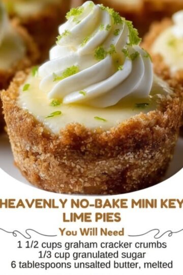 These No-Bake Mini Key Lime Pie Cups feature a buttery graham cracker crust and a silky smooth key lime filling made with sweetened condensed milk and fresh citrus. Finished with whipped cream and lime zest, they're the perfect make-ahead summer dessert for family gatherings, baby showers, BBQs, brunches, and holiday celebrations.
