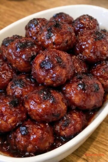 Tender homemade meatballs coated in a rich brown sugar soy glaze that caramelizes into a glossy, sticky finish with incredible sweet and savory flavor. Perfect for easy family dinners, holiday appetizers, game day snacks, meal prep lunches, party platters, and comfort food recipes that everyone loves.