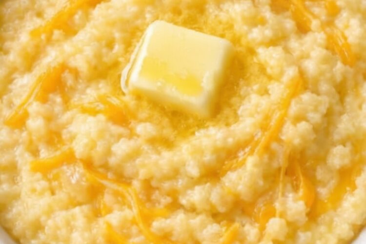 This Creamy Cheddar Polenta is a rich and buttery Italian-inspired comfort food made with chicken broth, yellow cornmeal, butter, and sharp cheddar cheese. Smooth, velvety, and packed with savory flavor, it's the perfect side dish for roasted meats, grilled chicken, steak, seafood, or vegetables. An easy 20-minute recipe that's both budget-friendly and restaurant-worthy.