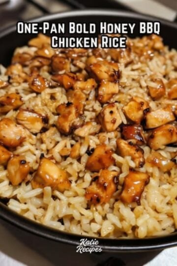 An easy one-pan dinner featuring juicy chicken, fluffy rice, and a sticky honey BBQ glaze. Ready in under 40 minutes, this family-friendly comfort food is perfect for busy weeknights and meal prep.