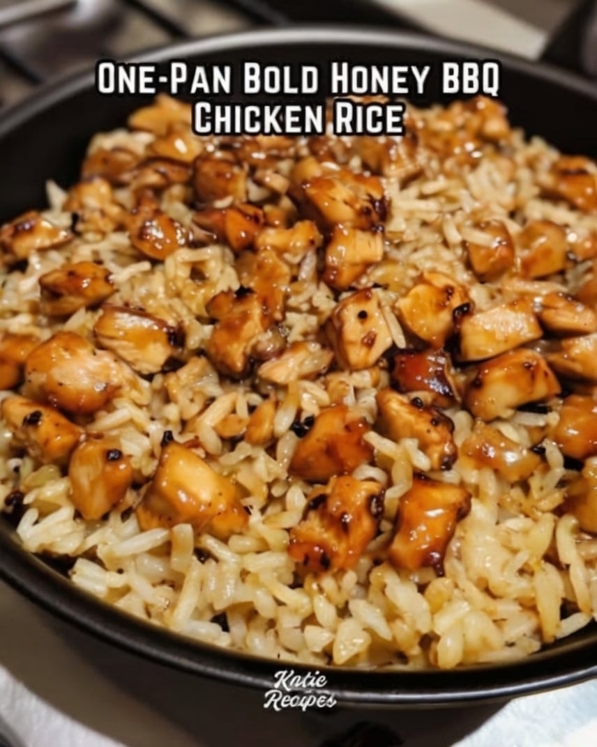 An easy one-pan dinner featuring juicy chicken, fluffy rice, and a sticky honey BBQ glaze. Ready in under 40 minutes, this family-friendly comfort food is perfect for busy weeknights and meal prep.