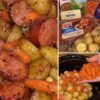 A hearty slow cooker dinner featuring smoky kielbasa sausage, tender potatoes, sweet carrots, buttery ranch seasoning, and a rich savory broth. Perfect for busy weeknights, meal prep, and family comfort food.