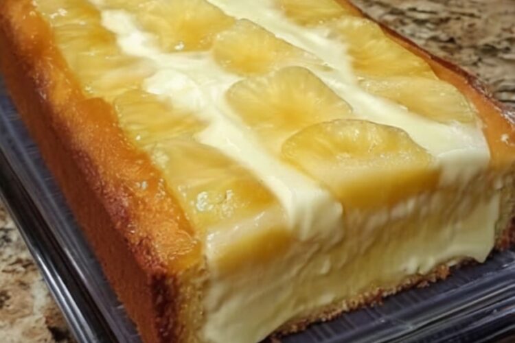 A rich and buttery Southern-style pound cake loaded with pineapple, cream cheese, and finished with a sweet pineapple glaze.