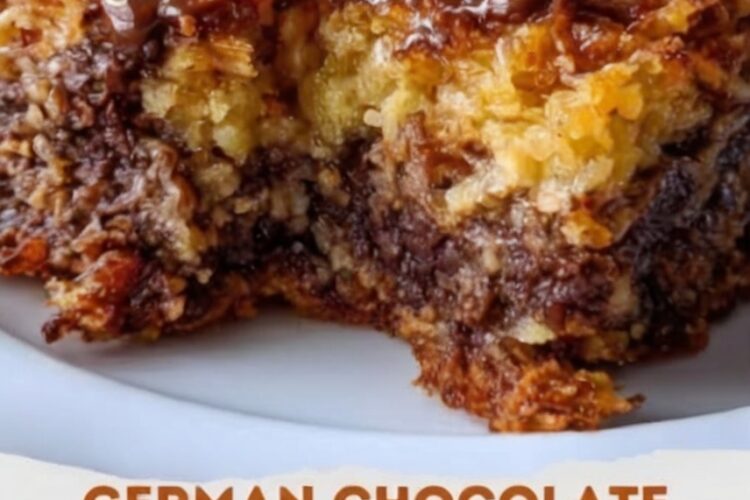 A warm, gooey dump cake featuring sweet crushed pineapple, rich coconut-pecan frosting, buttery yellow cake, toasted coconut, and crunchy pecans. An incredibly easy dessert perfect for holidays, potlucks, and family gatherings.