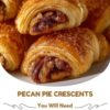 Buttery crescent rolls filled with a gooey pecan pie mixture and baked until golden and flaky. A quick and easy holiday-inspired pastry perfect for breakfast, brunch, or dessert.