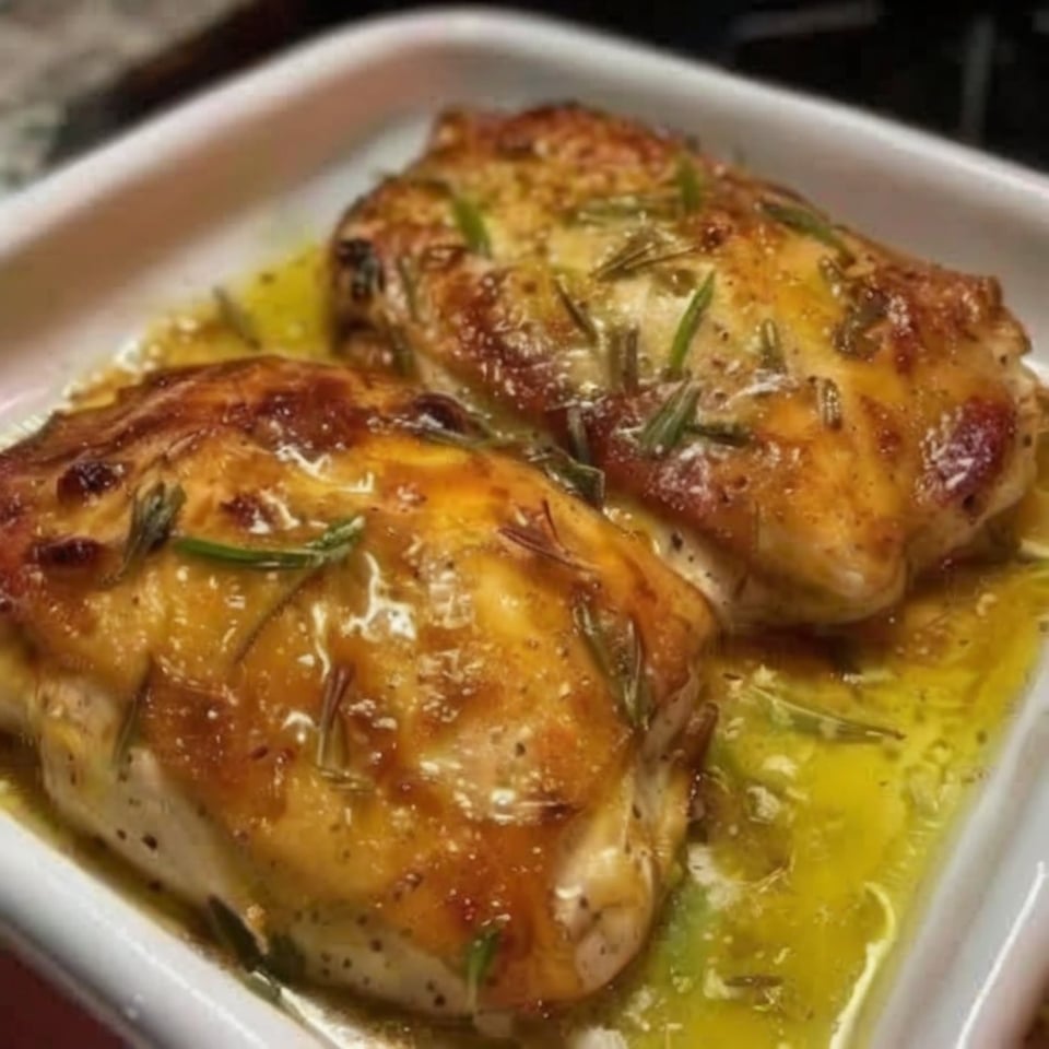An easy oven-baked chicken recipe featuring juicy chicken breasts coated in a creamy garlic Parmesan topping that bakes into a golden crust while creating a rich buttery pan sauce. Perfect for weeknight dinners, meal prep, and family comfort food.