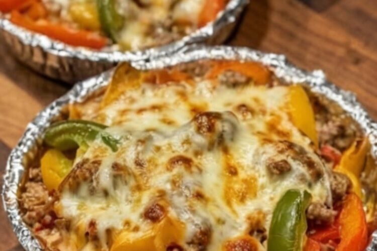 All the cheesy, saucy comfort of pizza with none of the crust. A seasoned ground-chicken base stands in for the dough, topped with sugar-free sauce, gooey mozzarella, and your favorite pizza toppings. High-protein, gluten-free, and keto-friendly—ready in under 40 minutes.