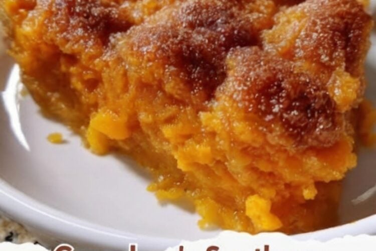 This Southern Sweet Potato Cobbler features a silky roasted sweet potato filling baked in a flaky pie crust with warm cinnamon, nutmeg, vanilla, and a beautifully caramelized sugar topping. It's the perfect holiday dessert for Thanksgiving, Christmas, or any family gathering.