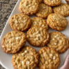 Four-ingredient, flourless cookies that are soft, chewy, and naturally sweet. Ready in about 20 minutes with pantry staples.