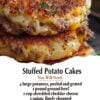 Golden crispy potato cakes stuffed with seasoned ground beef and melted cheddar cheese. An easy comfort food dinner that's perfect for busy weeknights or family meals.