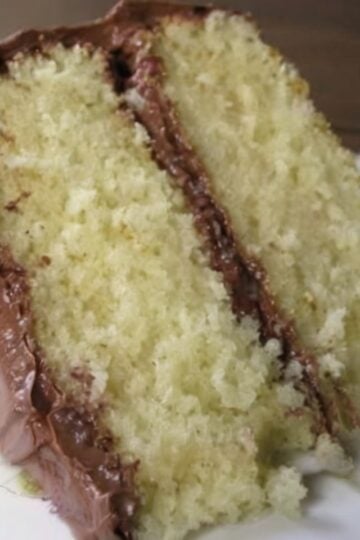 A timeless homemade butter layer cake topped with rich, creamy chocolate frosting. Moist, tender, and perfect for birthdays, holidays, or any celebration.