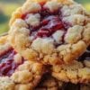These buttery Raspberry Crumble Cookies feature a tender shortbread-style cookie base, a sweet raspberry jam center, and a golden buttery crumble topping. Baked in a muffin tin, they're perfect for holidays, bake sales, afternoon tea, or an easy homemade dessert.