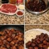 Tender sirloin steak bites coated in a sweet and spicy honey garlic glaze, cooked in one skillet and ready in just 20 minutes.