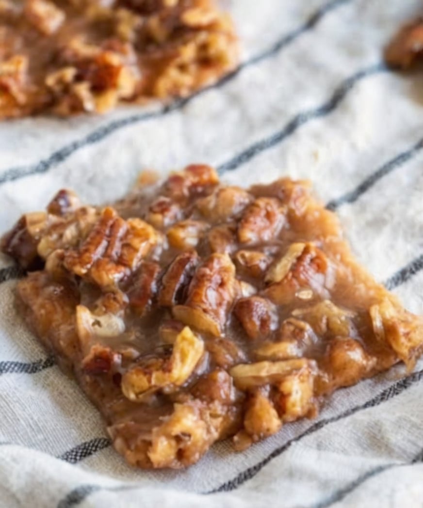 Rich buttery shortbread topped with gooey homemade praline caramel and toasted pecans creates these irresistible pecan pie bars that are perfect for holidays and special occasions.