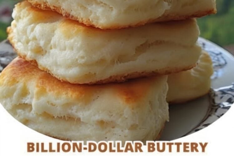 Soft, buttery 7-Up Biscuits made with baking mix, sour cream, and lemon-lime soda for incredibly tall, fluffy biscuits baked in melted butter until perfectly golden.