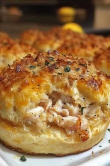Summary Fluffy Cheddar Bay biscuits stuffed with creamy crab filling and brushed with garlic lemon butter. These impressive yet easy appetizers taste like a fancy seafood restaurant — perfect for special dinners, date nights, or treating yourself any day of the week.