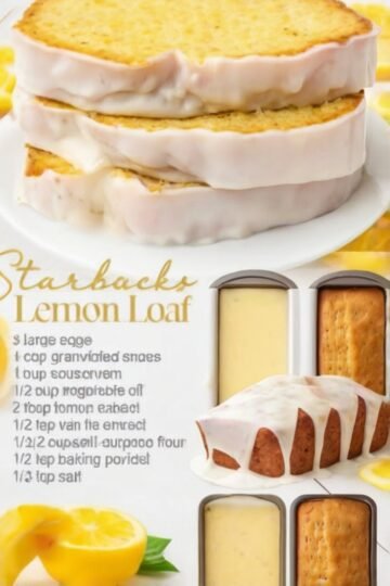 Moist lemon loaf cake layered with sweet white lemon glaze, showing a bright yellow crumb and fresh lemon slices beside it.