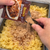 Uncooked egg noodles bake right in rich brown gravy — a cozy, old-fashioned one-dish weeknight dinner.