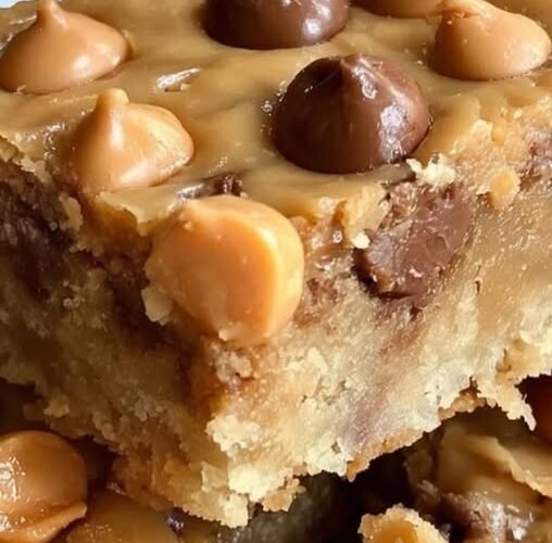 soft, chewy peanut butter bars studded with melted butterscotch and chocolate chips. A one-bowl, comfort-first recipe that's gluten-free swappable and lunchbox, potluck, and game-day perfect.