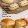 Soft, fluffy homemade bread rolls rising in glass baking dishes, with golden-brown baked rolls shown below and one being pulled apart to reveal a tender, airy interior.