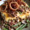 Keto Cheeseburger Green Bean Casserole