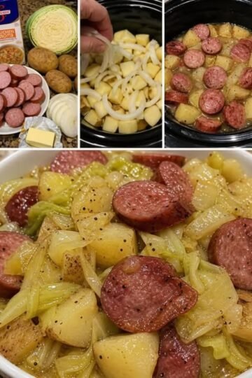 Slow Cooker Kielbasa, Potatoes & Cabbage