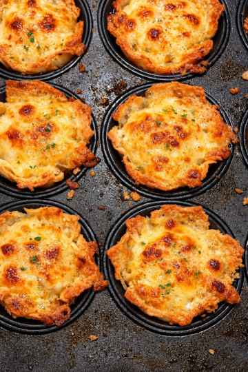 Golden Crunchy Cheese Cups