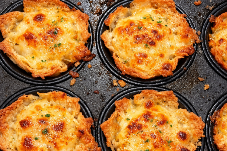 Golden Crunchy Cheese Cups