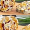 A no-bake, high-protein, no-refined-sugar snack log made from blended cottage cheese, dried fruit, nuts, and collagen-boosting gelatin. Naturally gluten-free, meal-prep friendly, and perfect for post-workout snacks, lunchboxes, or dessert. Served chilled and sliced.