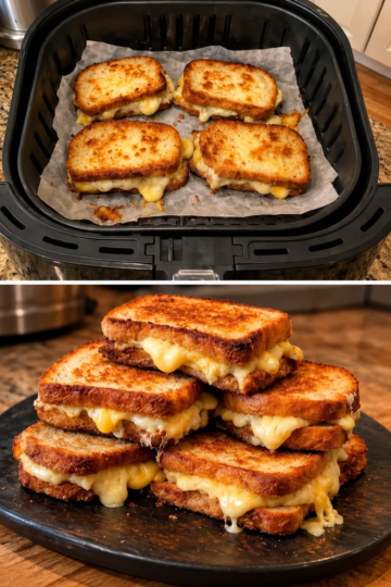 Easy Air Fryer Grilled Cheese Sandwich Recipe (Crispy, Golden & Perfectly Melted