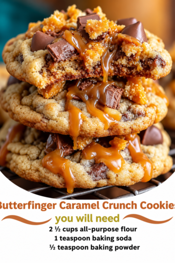 Best Butterfinger Cookies Recipe (Caramel Drizzled)
